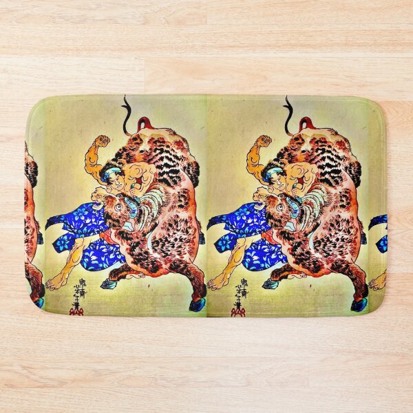 Item preview, Bull Fighting Samurai Ukiyo designed and sold by Daruma786.