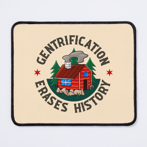 Item preview, Gentrification Erases History - American Traditional Flash Tattoo - Homes Not Rent designed and sold by Picket Club.