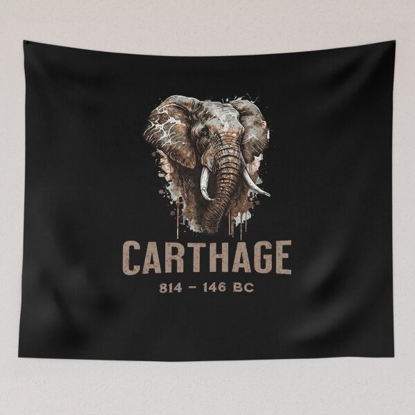Item preview, Carthage War Elephant Carthaginian History designed and sold by Agema Apparel.