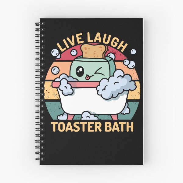 Item preview, Toaster Bath Funny Retro Live Laugh Toaster Bath Gear designed and sold by DynamicDesign.