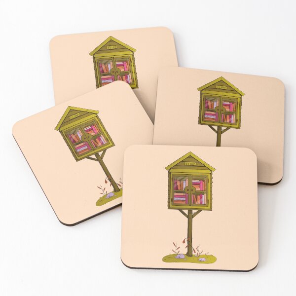 Item preview, Little Free Library Illustration designed and sold by DesignedByCece.