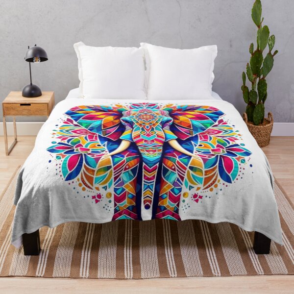 Item preview, Colorful Mandala Elephant | Stylish Geometrical Pattern designed and sold by Chic-Fun.