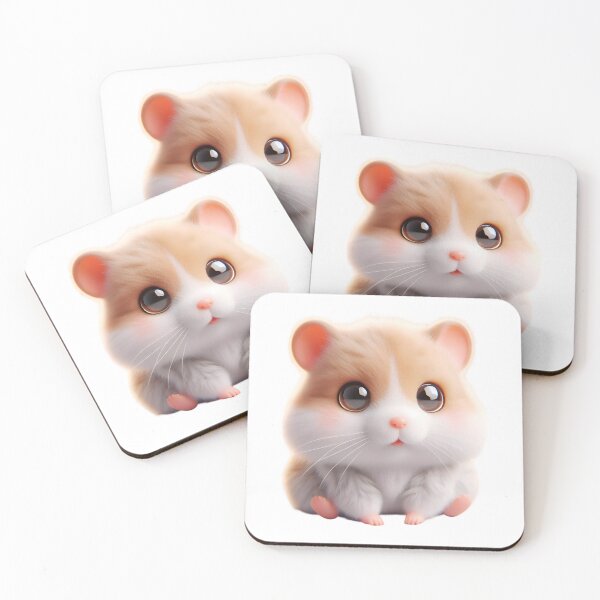 Item preview, Adorable 3D Hamster: Wide-Eyed Wonder designed and sold by Andy-Many-Ideas.