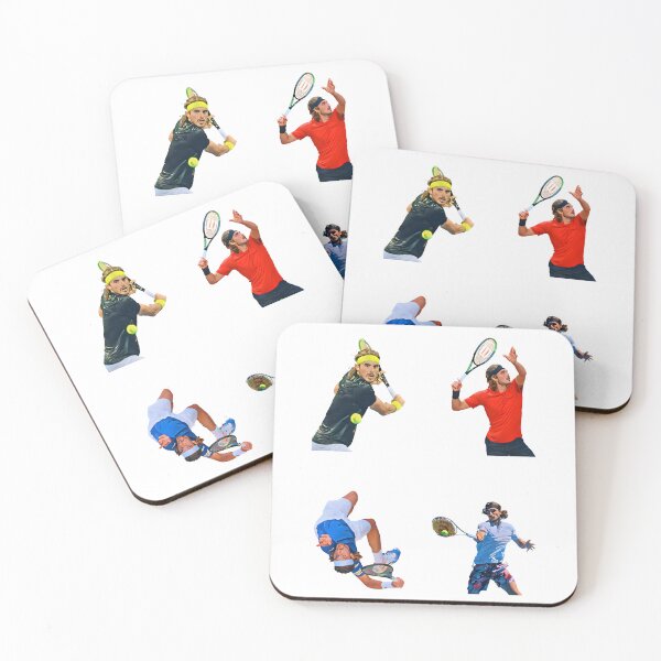Item preview, Stefanos Tsitsipas Sticker Set / T Shirt designed and sold by DiverseDazzle.
