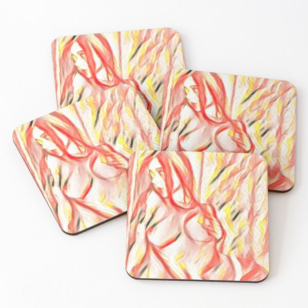 Item preview, Semi-abstract digital painting of female nude model. designed and sold by pulchritude560.