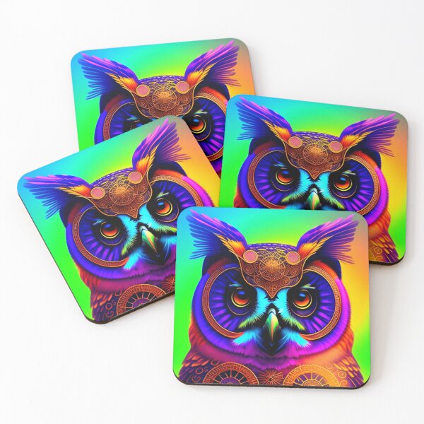 Item preview, Colored owl designed and sold by UZRWRLD .