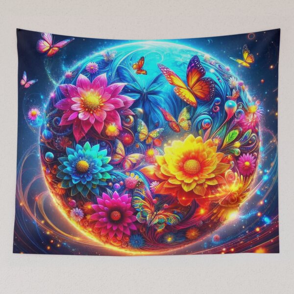 Item preview, Butterflies Flowers Gazing Ball designed and sold by connie campbell.