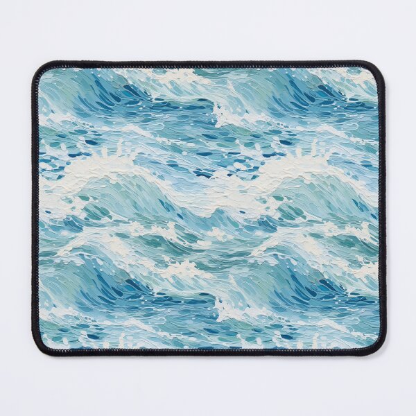 Item preview, Golden Ocean Waves Oil Painting Patterns designed and sold by Mandie Kuo.