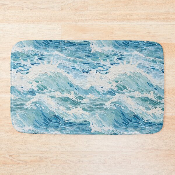 Item preview, Golden Ocean Waves Oil Painting Patterns designed and sold by Mandie Kuo.
