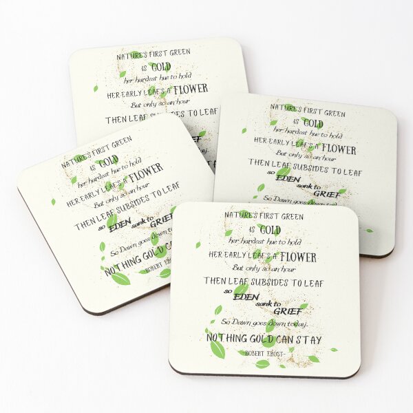 Item preview, Nothing Gold Can Stay Robert Frost Poem designed and sold by Solace Guard.