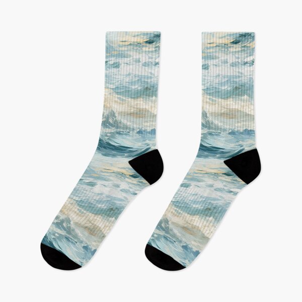 Item preview, Golden Ocean Waves Oil Painting Patterns designed and sold by Mandie Kuo.