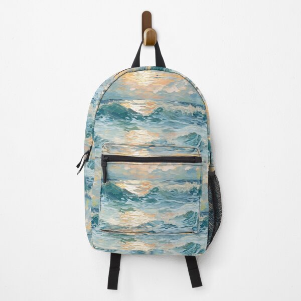 Item preview, Golden Ocean Waves Oil Painting Patterns designed and sold by Mandie Kuo.