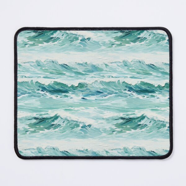 Item preview, Golden Ocean Waves Oil Painting Patterns designed and sold by Mandie Kuo.
