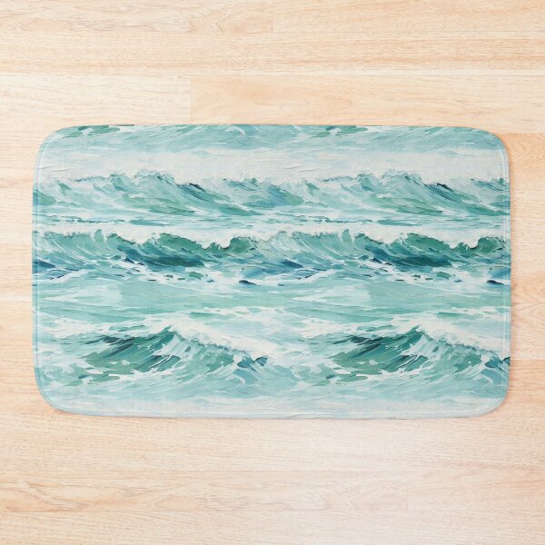Item preview, Golden Ocean Waves Oil Painting Patterns designed and sold by Mandie Kuo.