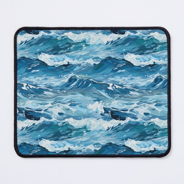 Item preview, Golden Ocean Waves Oil Painting Patterns designed and sold by Mandie Kuo.