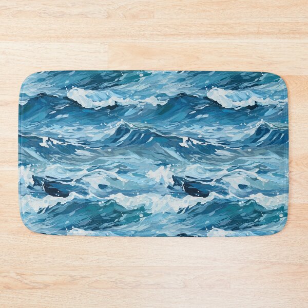 Item preview, Golden Ocean Waves Oil Painting Patterns designed and sold by Mandie Kuo.