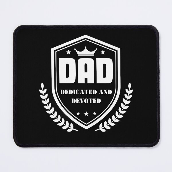 Item preview, DAD Dedicated And Devoted, Christian Bible Verse For Dads,Christian Dad Gospel Quotes, Inspirational Christian Woman Design designed and sold by mattlee20.