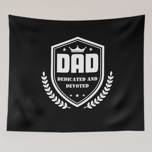 Item preview, DAD Dedicated And Devoted, Christian Bible Verse  For Dads,Christian Dad Gospel Quotes, Inspirational Christian Woman Design designed and sold by mattlee20.