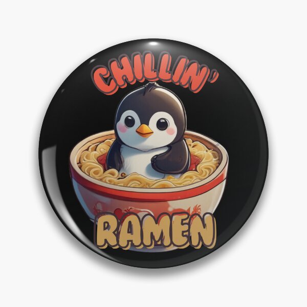 Item preview, Cute Little Penguin Chillin' in a Ramen designed and sold by penguinarchives.