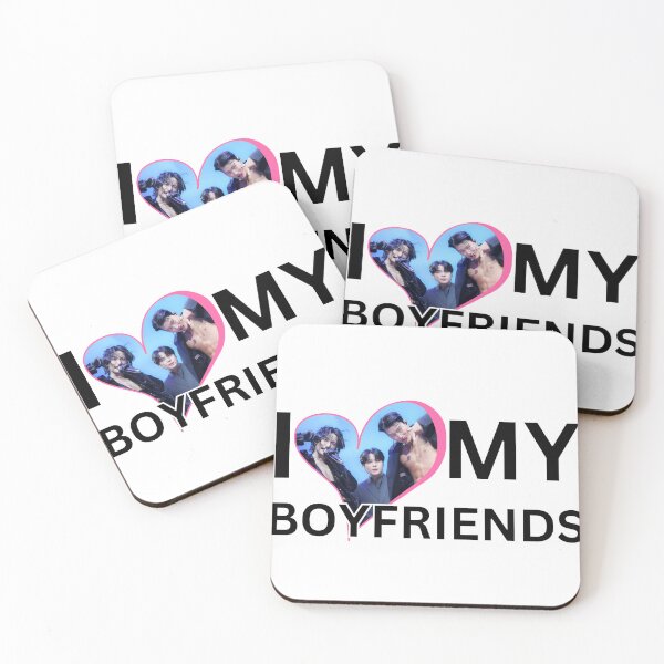 Item preview, I Love My Boyfriends Ateez Kpop Meme Funny Seonghwa San Jongho designed and sold by StarBunnyDesign.