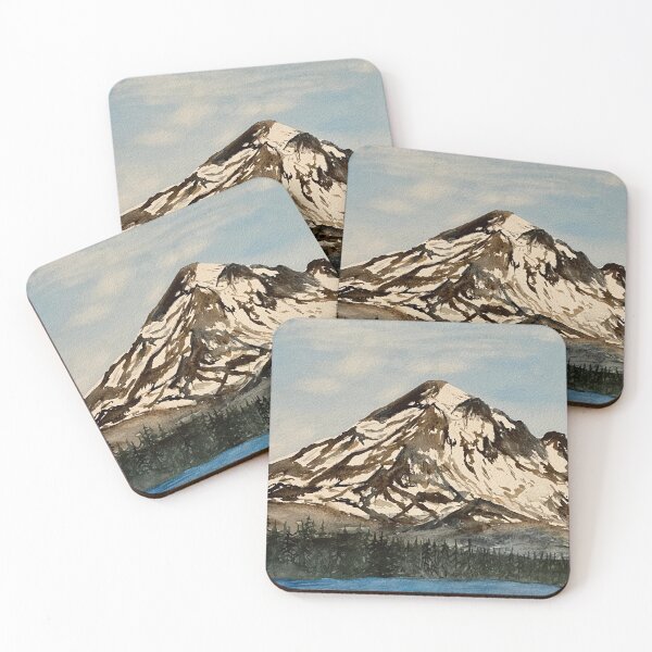 Item preview, Mount Hood With Blue Sky designed and sold by Lisa Neuman Watercolors.