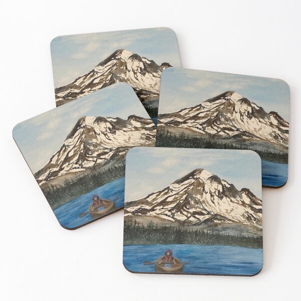 Item preview, Mount Hood at Lost Lake designed and sold by Lisa Neuman Watercolors.