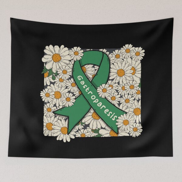 Item preview, Gastroparesis Awareness Ribbon In Daisy Garden designed and sold by Luan Huynh.