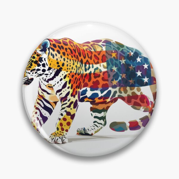 Item preview, Leopard with American Flag Pattern designed and sold by kitidach-create.