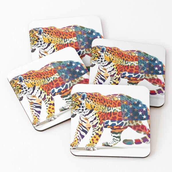 Item preview, Leopard with American Flag Pattern designed and sold by kitidach-create.