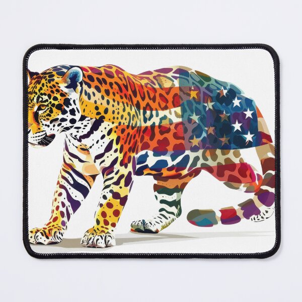 Item preview, Leopard with American Flag Pattern designed and sold by kitidach-create.