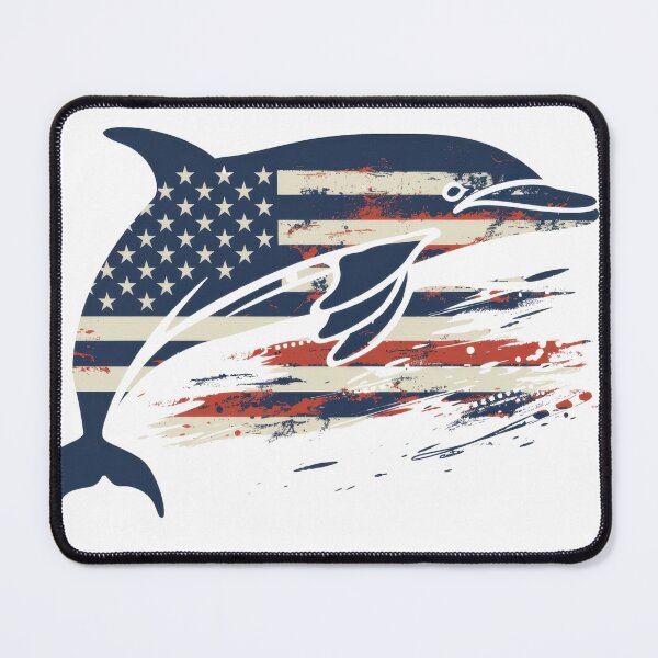 Item preview, American Flag Dolphin designed and sold by kitidach-create.