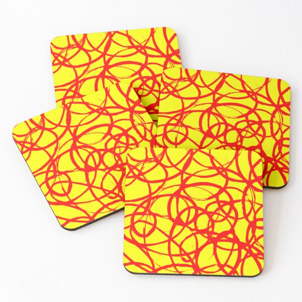 Item preview, Red line yellow background designed and sold by UZRWRLD .