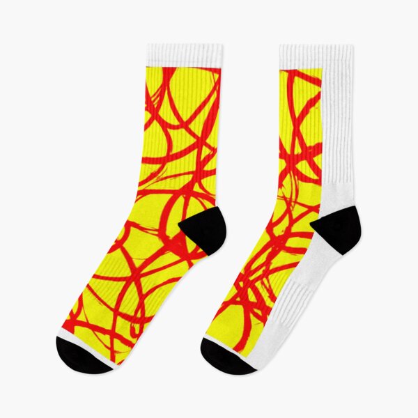 Item preview, Red line yellow background designed and sold by UZRWRLD .