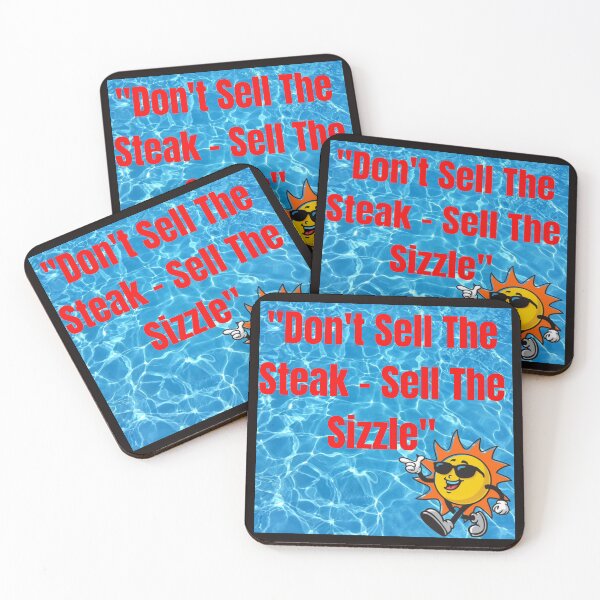 Item preview, "Sizzle Over Steak: Inspirational Marketing Quote Design" designed and sold by Mrpalaad.