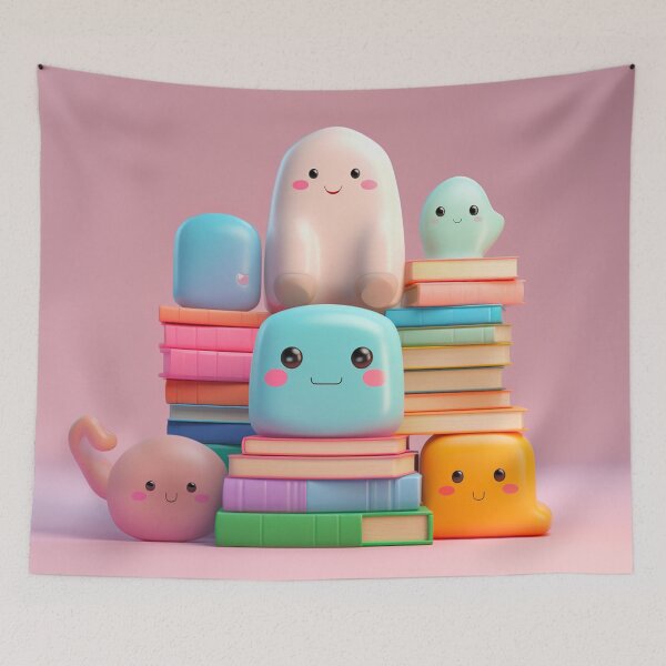 Item preview, illustration books in the style of kawaii art designed and sold by Nanthikan.