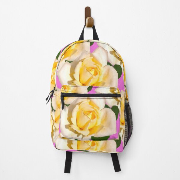 Item preview, White Tea Rose Photography Pink Background / Repeating Rose Pattern / White Rose Photography designed and sold by Victoria Rose.