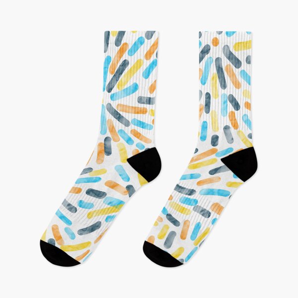Item preview, Fireworks Abstract AroAce Pride Flag Orange Yellow Blue designed and sold by JoyfulJen.