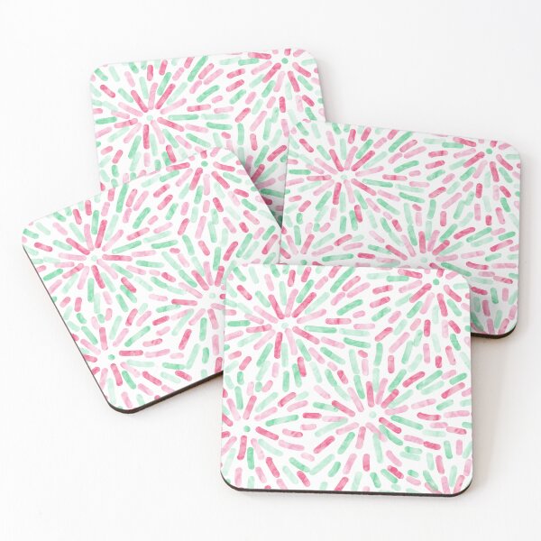 Item preview, Fireworks Abstract Abrosexual Pride Flag Pink Green White designed and sold by JoyfulJen.