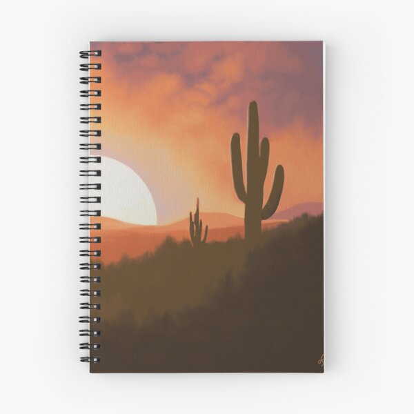 Item preview, Desert Sunset Oil Painting designed and sold by Lisa D Art Designs.