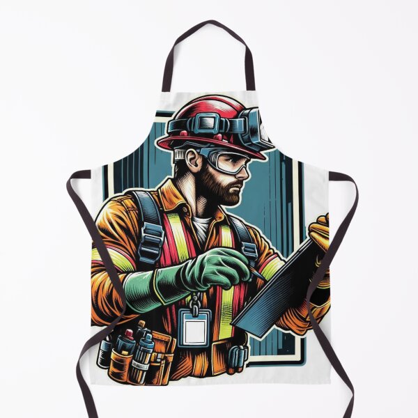 Item preview, Occupational safety specialist from the Rafal Markowski training center during safety inspection with clipboard designed and sold by RafalMarkowski.