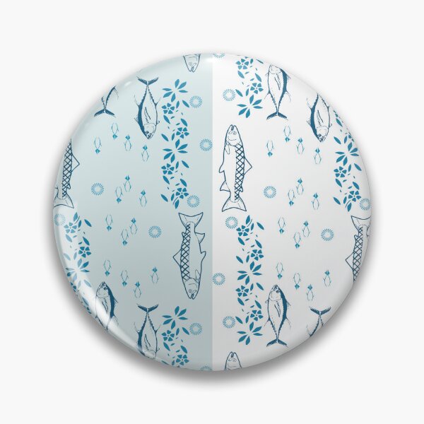 Item preview, Blue fish swimming designed and sold by yakza-design.