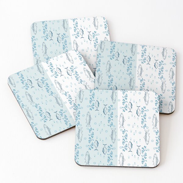 Item preview, Blue fish swimming designed and sold by yakza-design.