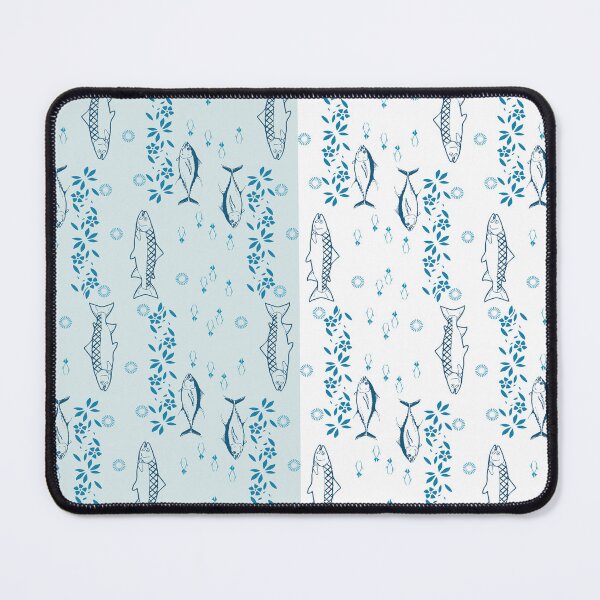 Item preview, Blue fish swimming designed and sold by yakza-design.
