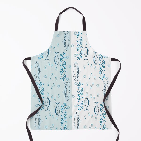 Item preview, Blue fish swimming designed and sold by yakza-design.