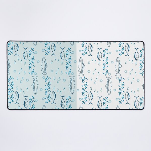 Item preview, Blue fish swimming designed and sold by yakza-design.