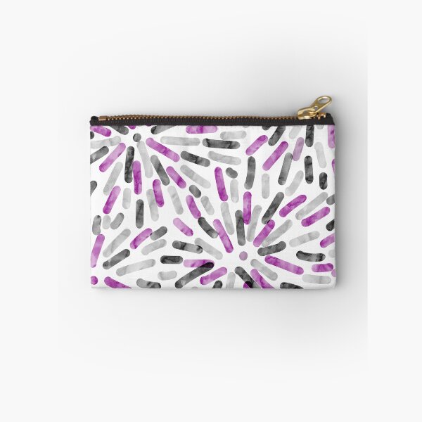 Item preview, Fireworks Abstract Asexual Ace Pride Flag Purple Gray Black White designed and sold by JoyfulJen.
