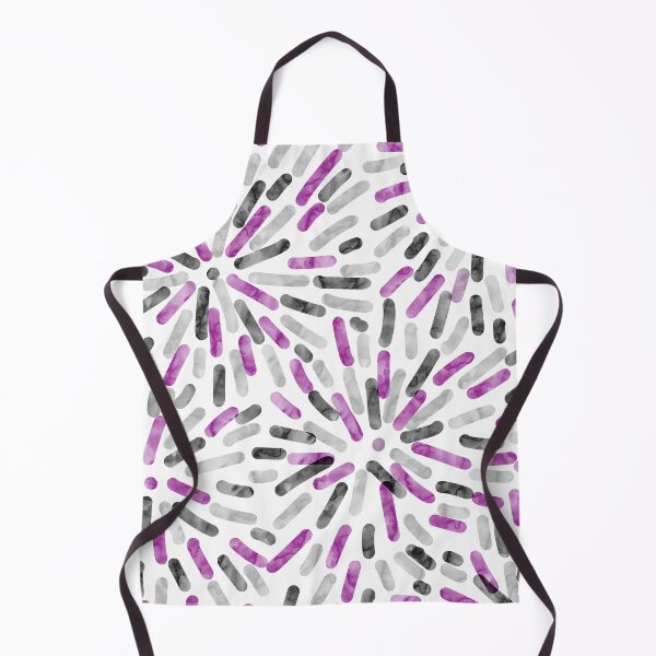 Item preview, Fireworks Abstract Asexual Ace Pride Flag Purple Gray Black White designed and sold by JoyfulJen.