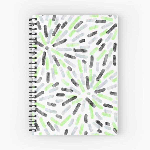 Item preview, Fireworks Abstract Agender Pride Flag Green Grey Black White designed and sold by JoyfulJen.