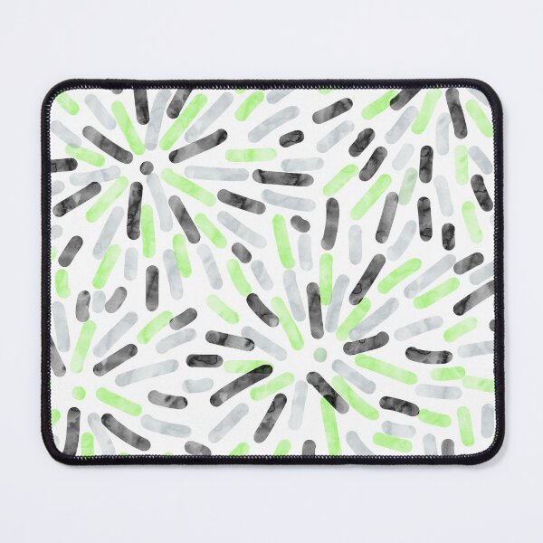Item preview, Fireworks Abstract Agender Pride Flag Green Grey Black White designed and sold by JoyfulJen.