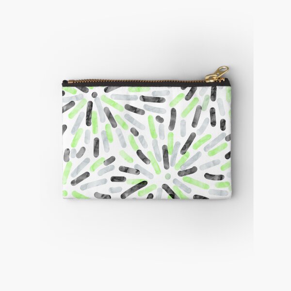 Item preview, Fireworks Abstract Agender Pride Flag Green Grey Black White designed and sold by JoyfulJen.